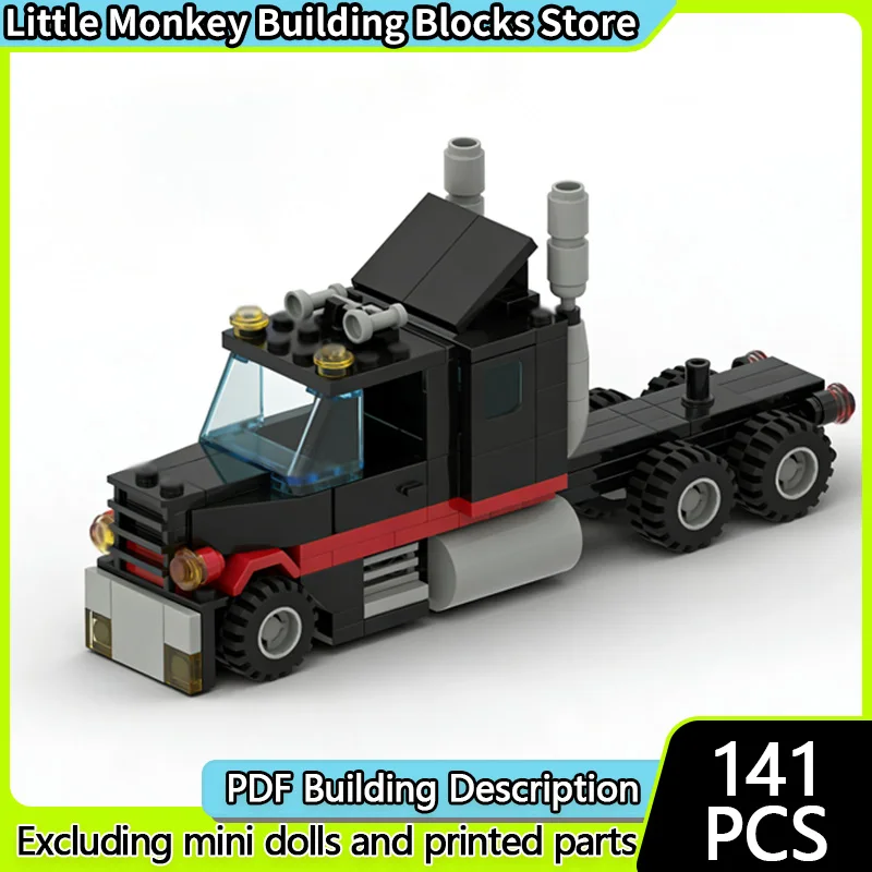 

City Car Model MOC Building Bricks Heavy-Duty Traction Truck Modular Technology Children Holiday Gifts Assemble Toys Suit
