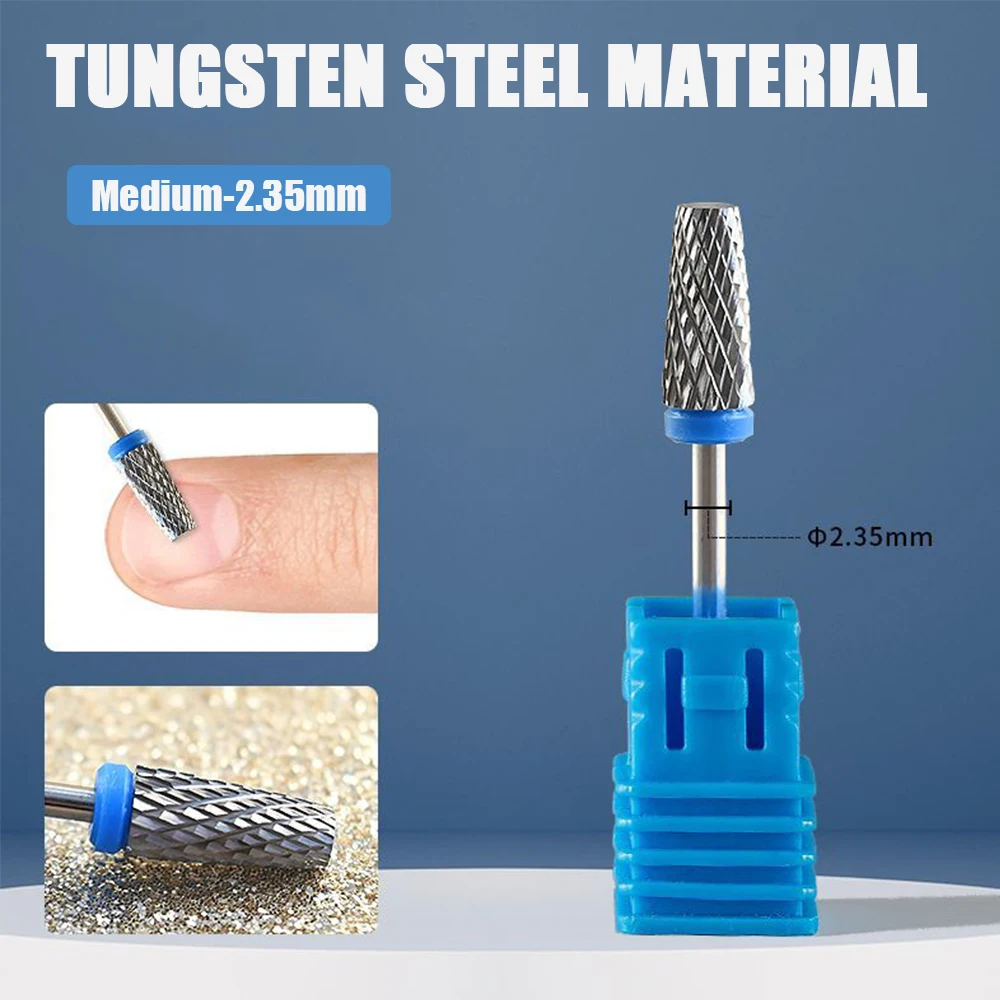 6 stuks wolfraamcarbide nagelboor gereedschap cutter bits set cutters voor manicure