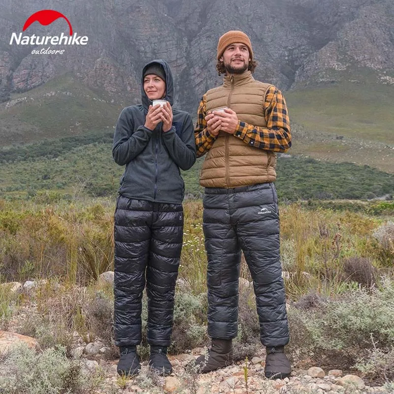 

Naturehike 2024 Duck Down Pants Outdoor Winter Warm Windproof Trousers Trekking Camping Hiking Portable Rain Pants Waterproof