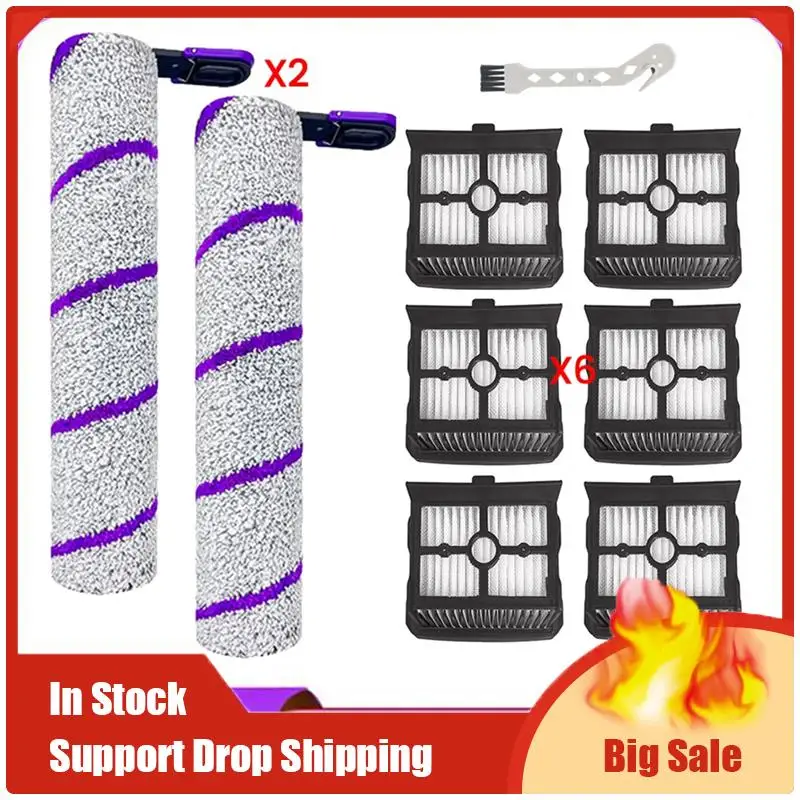 

Top Deals Vacuum Cleaner Parts For NARWAL S20 Pro Wet Dry Vacuum Cleaner Accessories Inclue HEPA Filters & Microfiber Brush Roll