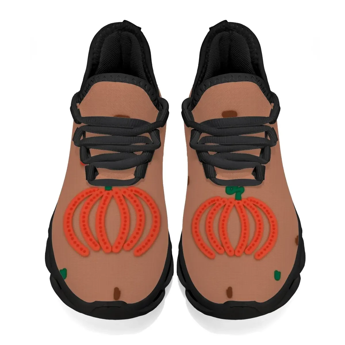 

New Round-head Soft Flying Pumpkin Design Halloween-themed Low-top Parent-child Personalized Custom Casual Sports Shoes