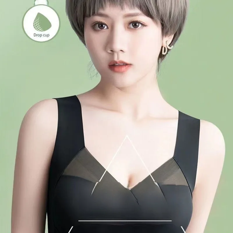 السيدات مريحة غير الصلب حلقة اللياقة البدنية في الهواء الطلق تشغيل سترة نمط الملابس الداخلية عالية الجودة المضادة للوهج تنفس بلون الصدرية #5