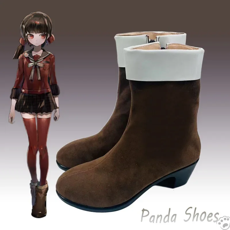 

Danganronpa Harukawa Maki Cosplay Shoes Anime Game Cos Boots Harukawa Maki Cosplay Costume Prop Shoes for Con Halloween
