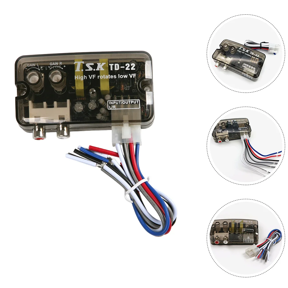 

High to Low Line Output Converter for with Adjustable Delay for Amplifier speaker to converter
