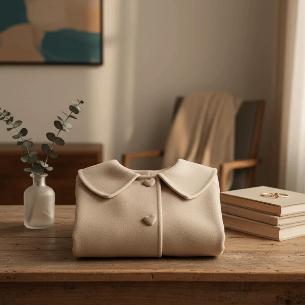 Cappotto di lana di media lunghezza alla moda da donna colletto ribaltabile cardigan chic a maniche lunghe autunno inverno top da donna cappotti antivento da donna