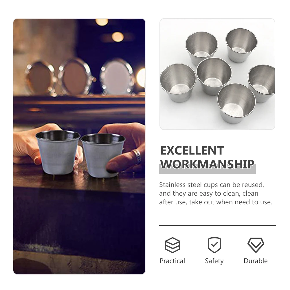 

18Pcs Heavy Duty Stainless Steel Drinking Cups Shatterproof Metal Glasses Reusable Water Jug Perfect Gift