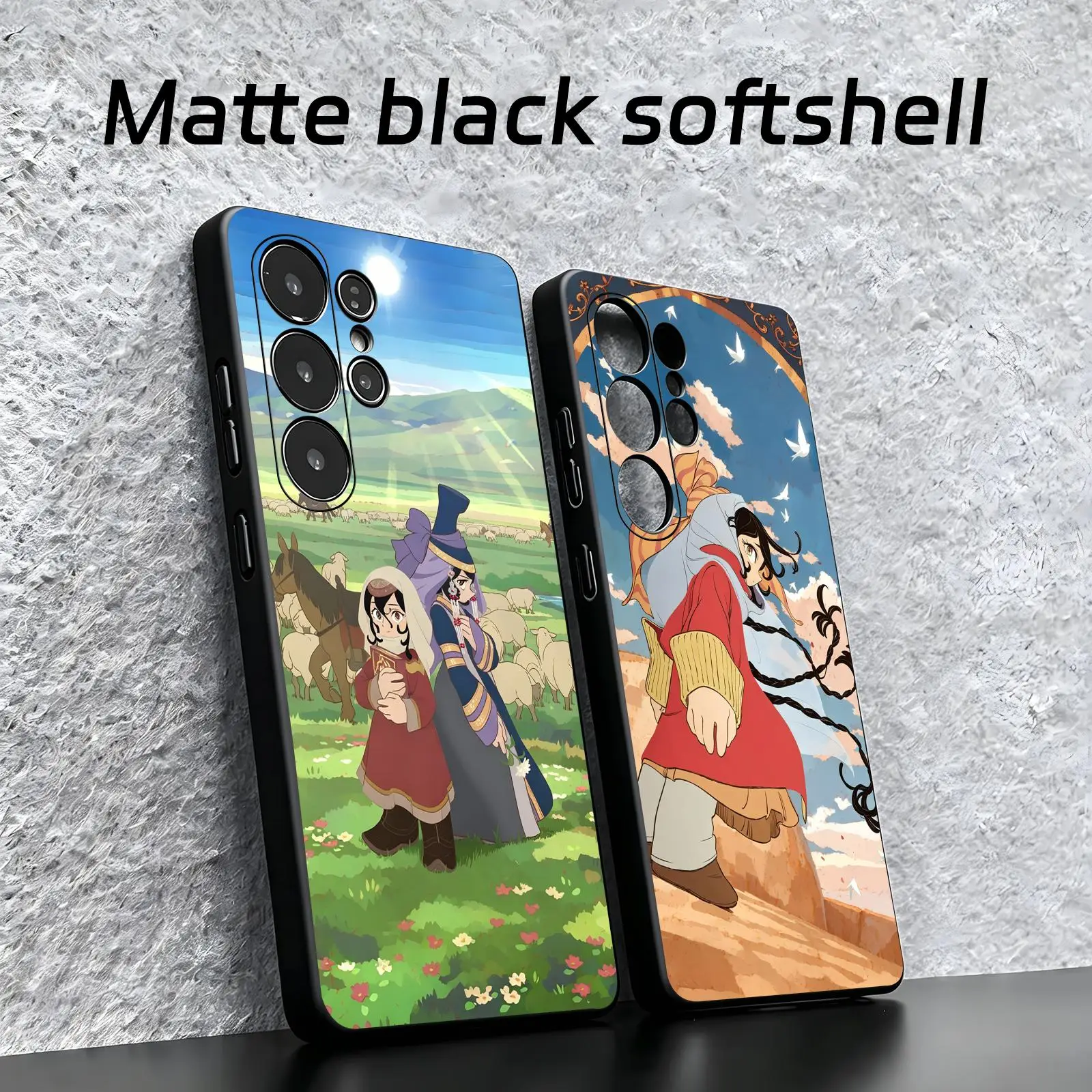 Phone Case For Samsung S26 S25 S24 S23 S22 S21 S20 Ultra Note20 Soft black Shockproof Cover A Witch's Life in Mongol