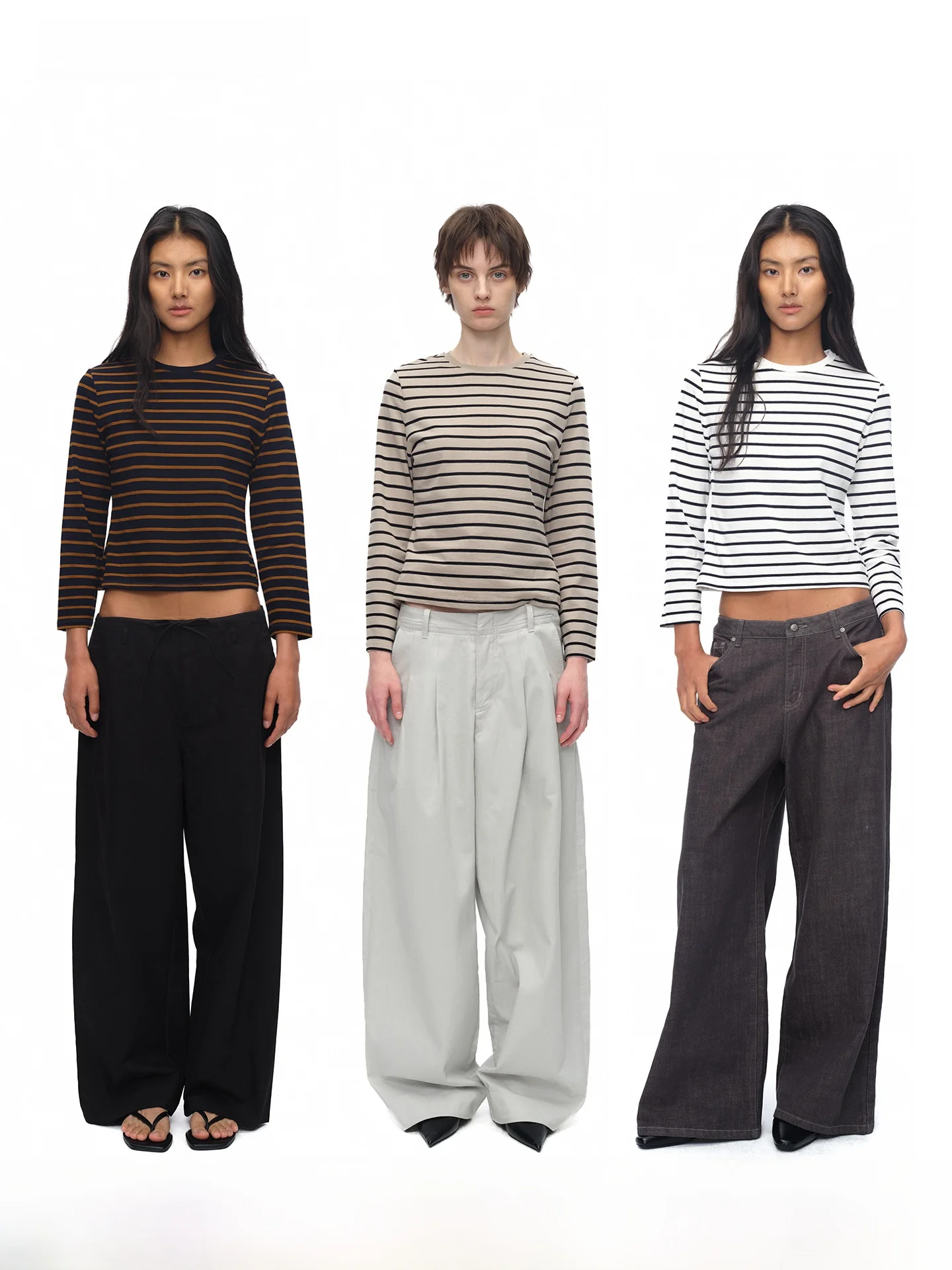 

Женская хлопковая футболка Some Idea Slim Fit с круглым вырезом, длинным рукавом, в полоску, удобная, дышащая, повседневная, базовая модель