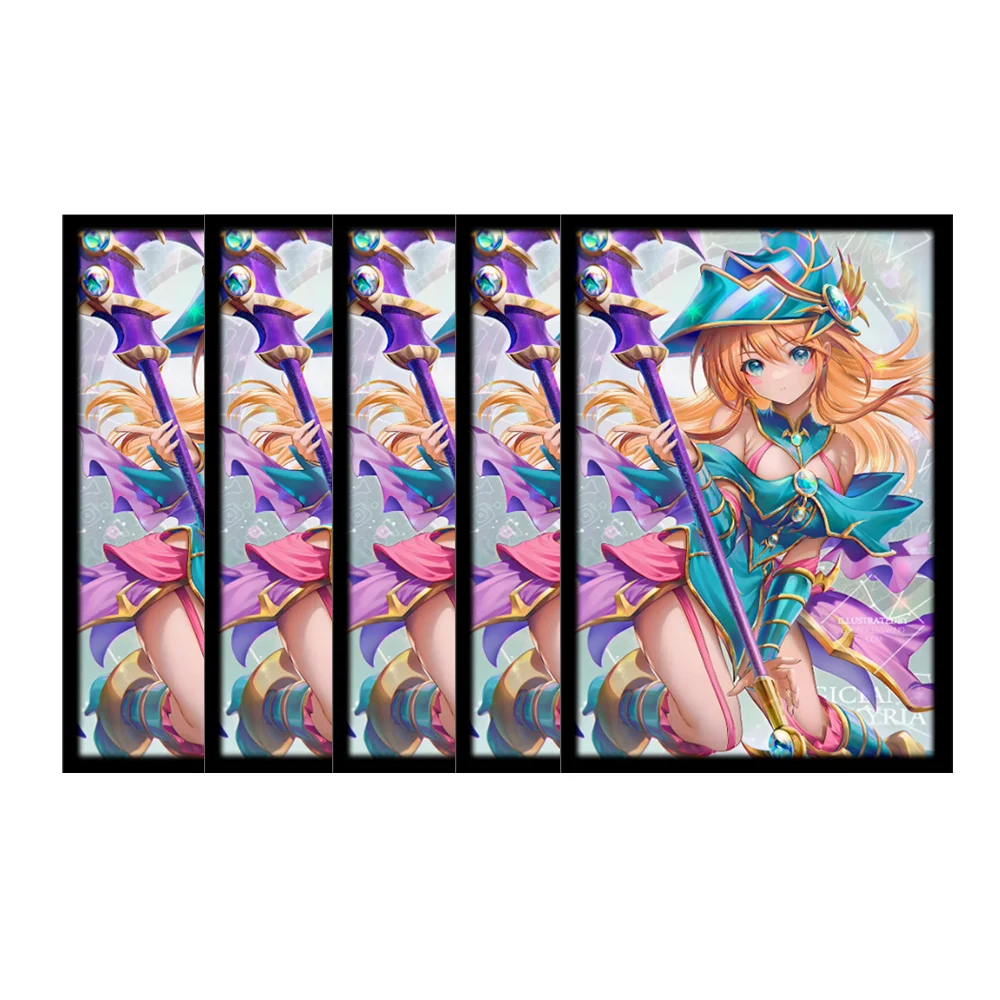 63x90mm 50PCS laser Anime Card Sleeves Trading Card Sleeves Japanese Card Protector for YGO Game Cards