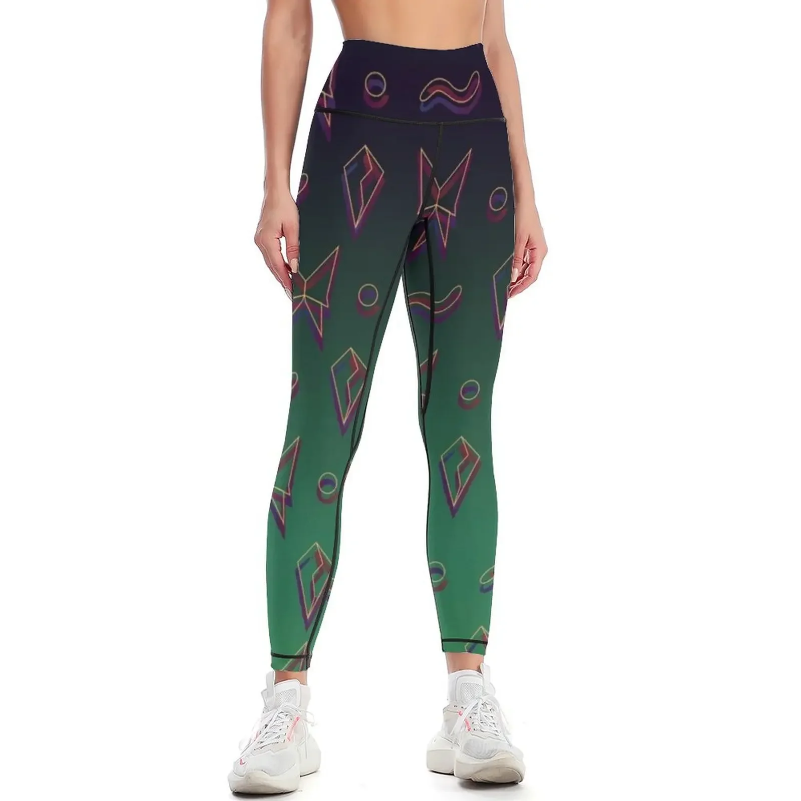 

Butterfly Transformation Green Black Pattern Leggings Legging sport Fitness woman active wear Womens Leggings