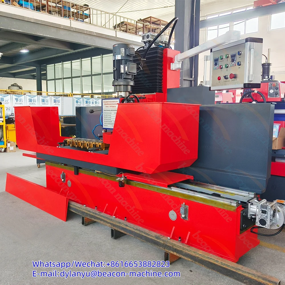 GS-9740 * 1500 رأس الأسطوانة العمودية عالية الدقة وآلة إعادة تسطح الكتلة لإصلاح محرك الدراجة النارية التلقائي