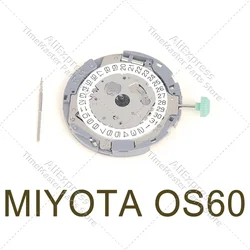 Japan original MIYOTA OS60 movement Citizen quartz Date At 3 watch repair movement replacement parts