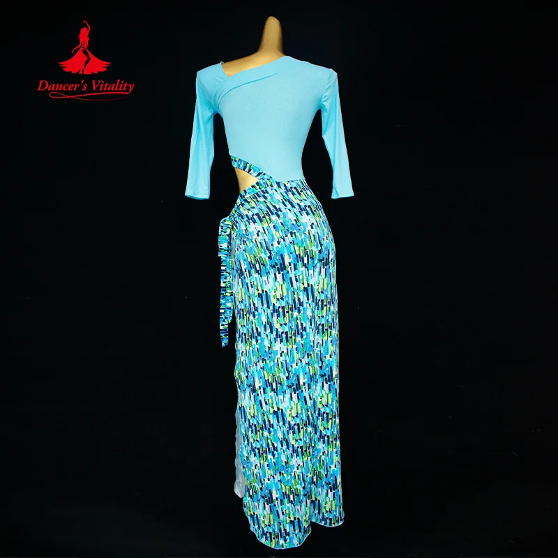 Bellyance Practice Clothing for Women\'s High end Printed Dress Adult Oriental Belly Dance Professional Training Dress