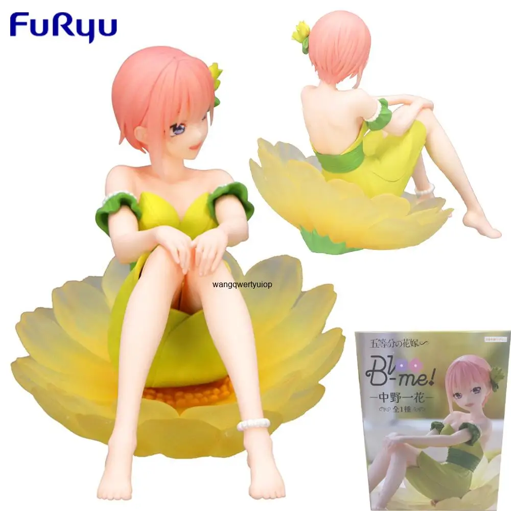 Original in Stock FuRyu  Gotoubun No Hanayome Nakano Ichika Anime Figure Action Figure Model Decoration Garage Kit Kawaii