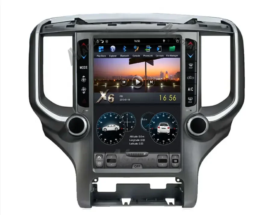 12.1" Android 11 4G Network  Navigation Car Dvd Player with  Carplay and Android Auto for dodge Ram 2500 2018 2019 2020 view 3