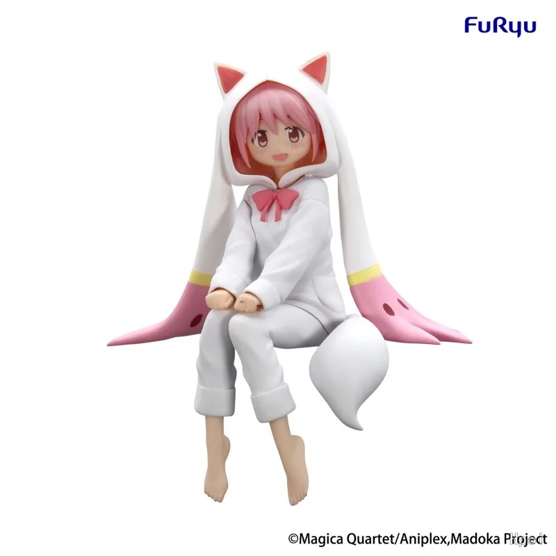 Genuine Furyu Noodle Stopper Figure ‌Puella Magi Madoka Magica  Akemi Homura‌ Kaname Madoka Pajamas Series Collectibles Model view 6