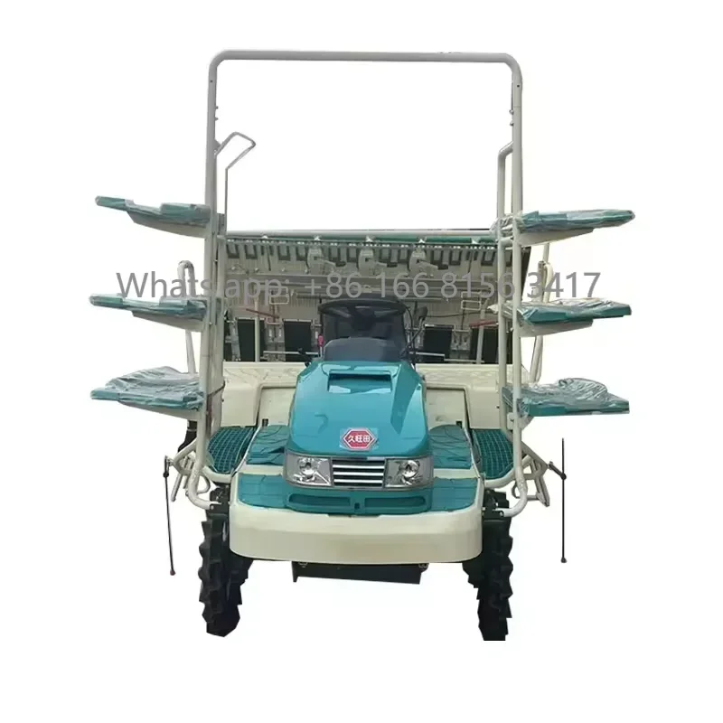 China 8 Rows Riding Rice Transplanter Paddy Rice Planting Machine D-ie-sel Agricultural Rice Transplanter