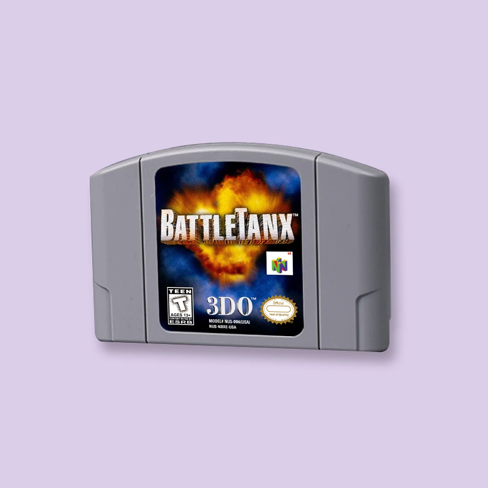 

for BattleTanx 64bit game card for USA NTSC version N64 video game console English language