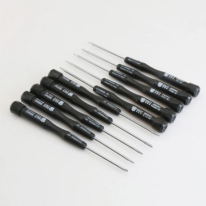 Destornillador de precisión T2-T10 puntas Torx Phillips, herramienta de reparación de teléfonos móviles, de 5 puntos, magnético, ranurado, 1