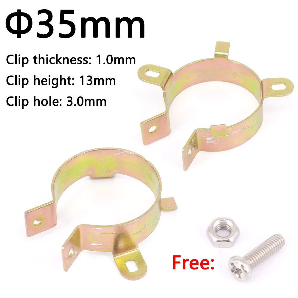 Durable Capacitor Bracket Clamp Holder Clap 22mm 25mm 30mm 35mm 40mm 45mm 50mm Mounting Clip Surface plating zinc 1PC