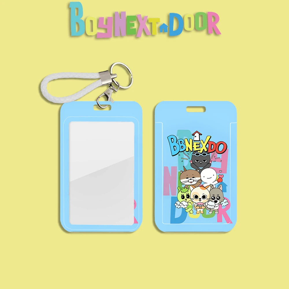 BBNEXDO Cartoon JaeHyun Kpop BOYNEXTDOOR Photocard Holder Keychain Keyring Pendant SUNGHO RIWOO LeeHan TaeSan YUNHE LEEHAN Merch