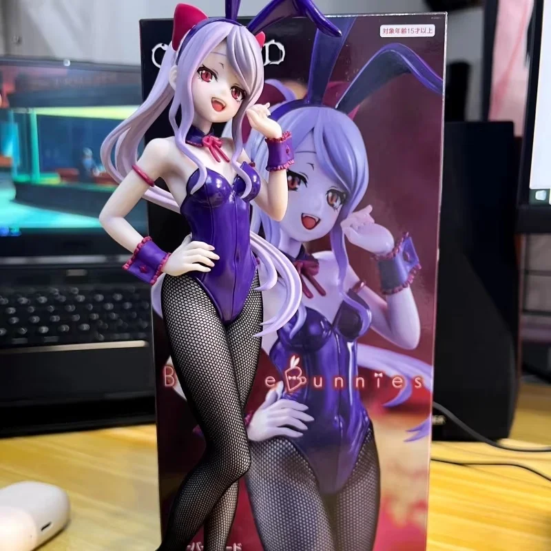 26cm Bunnies Shalltear Bloodfallen Bunny Girl Overlord Collectible Model Anime Figure Toy Surprise Gift