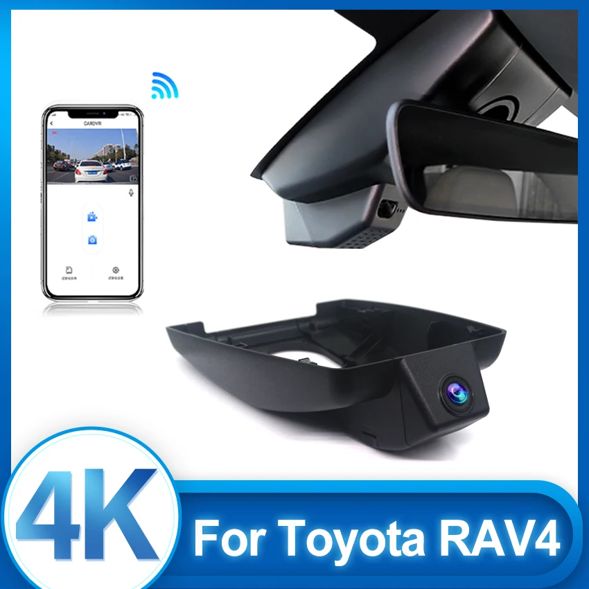 

New Plug and Play Dash Cam Camera Wifi Car DVR HD Video recorder For Toyota RAV4 2022 2023 2024 Car Accessories 4K 2160P Dashcam