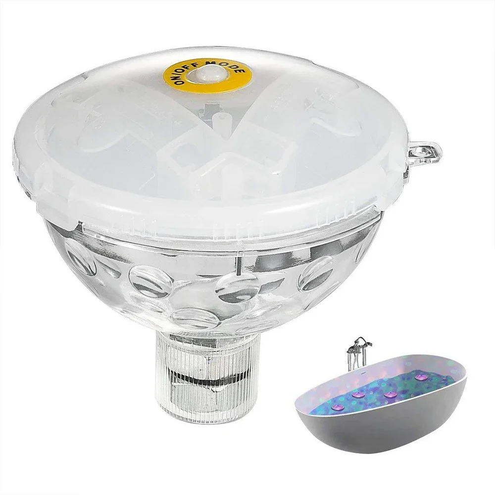 Floating Underwater Light RGB Submersible LED Disco Light Glow Show Swimming Pool Hot Tub Spa Lamp Bath Light