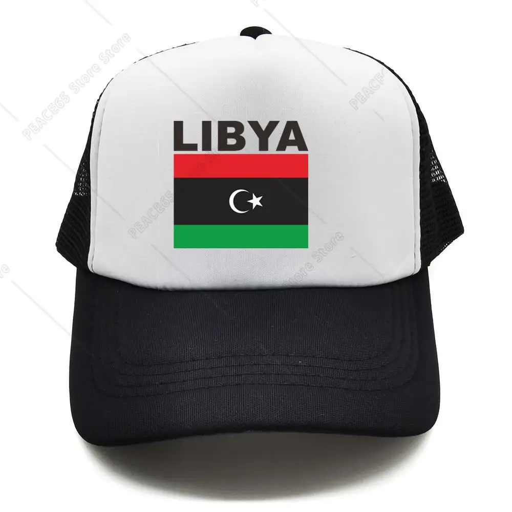 LIBYA Trucker Cap Summer Men Cool Country Flag Hat Baseball Caps Unisex Outdoor Mesh Net Caps