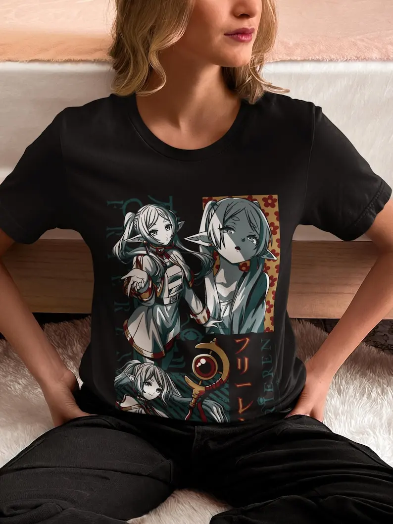 Legendäres Mage Adventure Unisex T-Shirt – japanisches Fantasy-Design, epische Reise-Grafik, verzauberte Manga-Kunst, trendige Anime-Kleidung