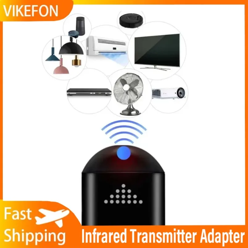 อะแดปเตอร์ส่งสัญญาณอินฟราเรด สมาร์ทโฟนควบคุมผ่านแอพประเภท-C สำหรับทีวีและอุปกรณ์อื่นๆ ที่มีฟังก์ชันรีโมทอินฟราเรด