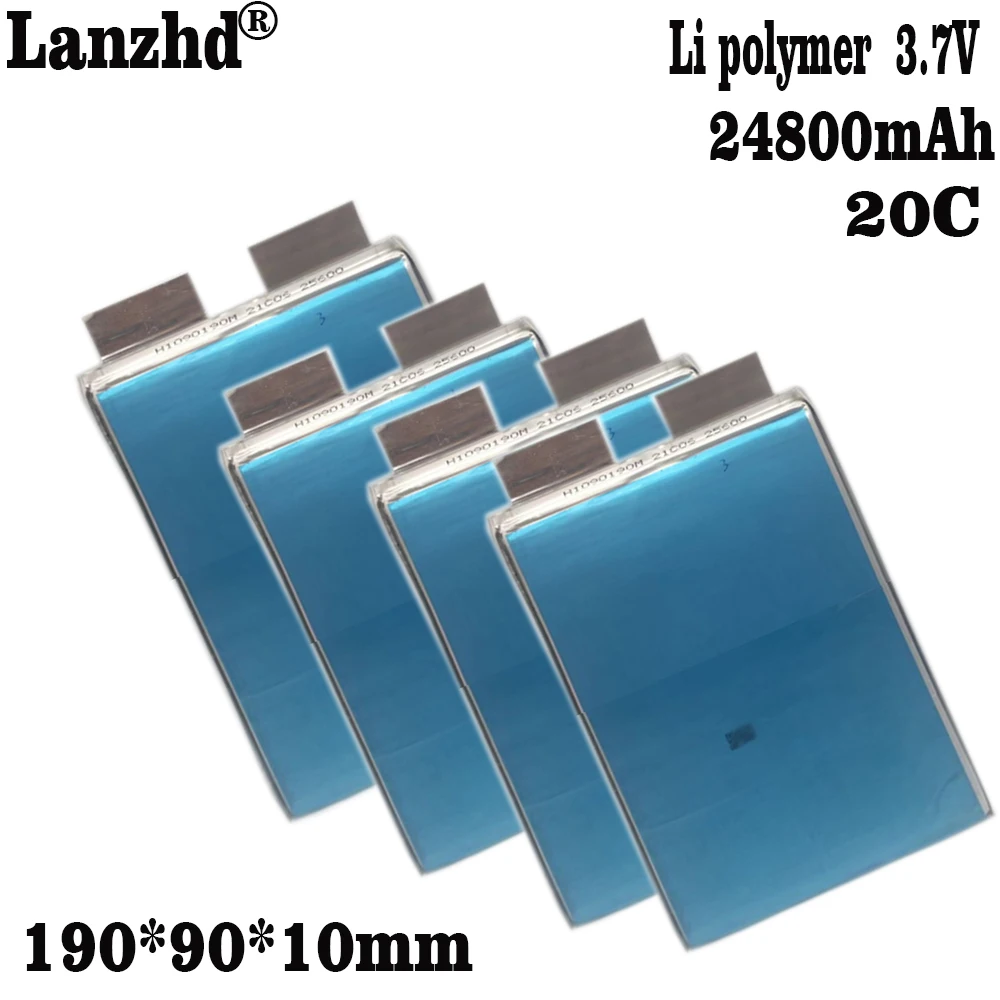 1-10pcs 24800mAh 3.7V batteria ai polimeri di litio 40C cella agli ioni di litio per macchine per la protezione delle piante modello di nave