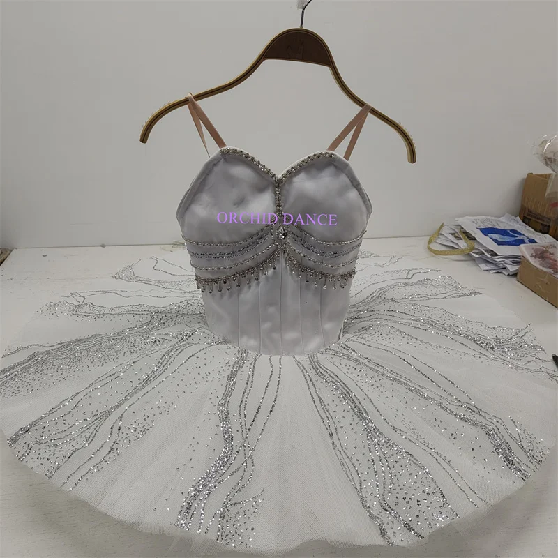 Professional 12 Layers Custom Size Kids Girls Women Adult Sleeping Beauty Performance Wear White Ballet Tutu Costumes