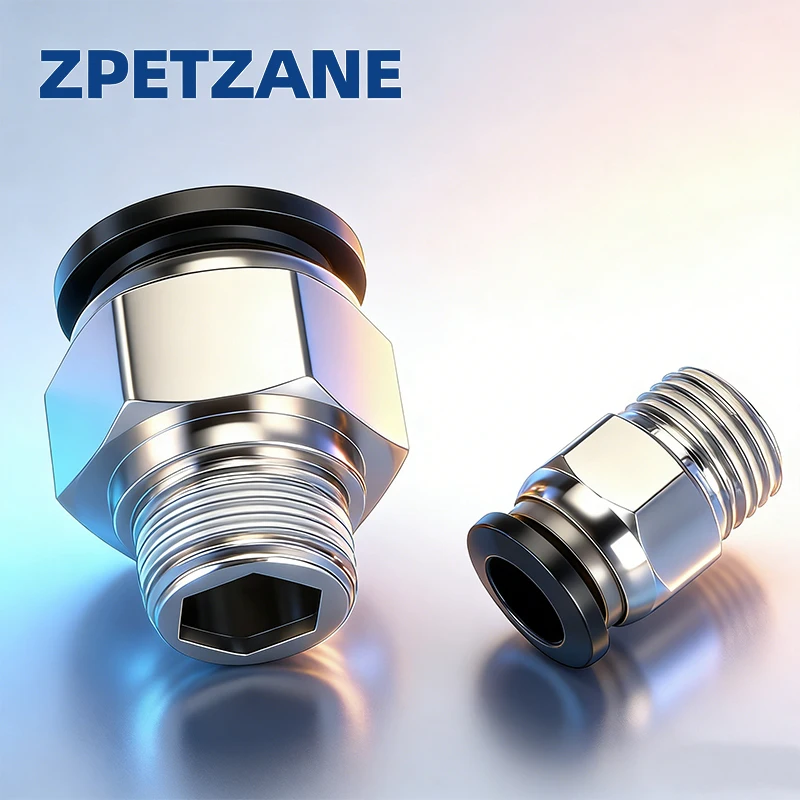 2Pcs Pneumatic Fitt…