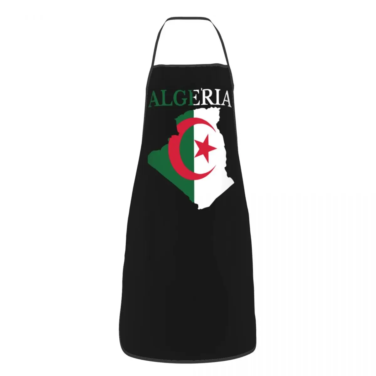 Algeria Flag Map Apron for Women Men Waterproof Kitchen Bib Algerian Heart Painting Pinafore