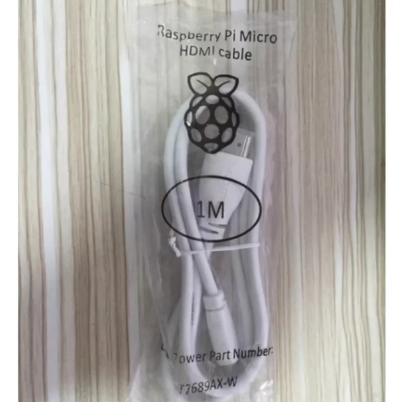 Raspberry Pie 4 original Micro HDMI to HDMI micro HDMI video cable supports 4K transmission