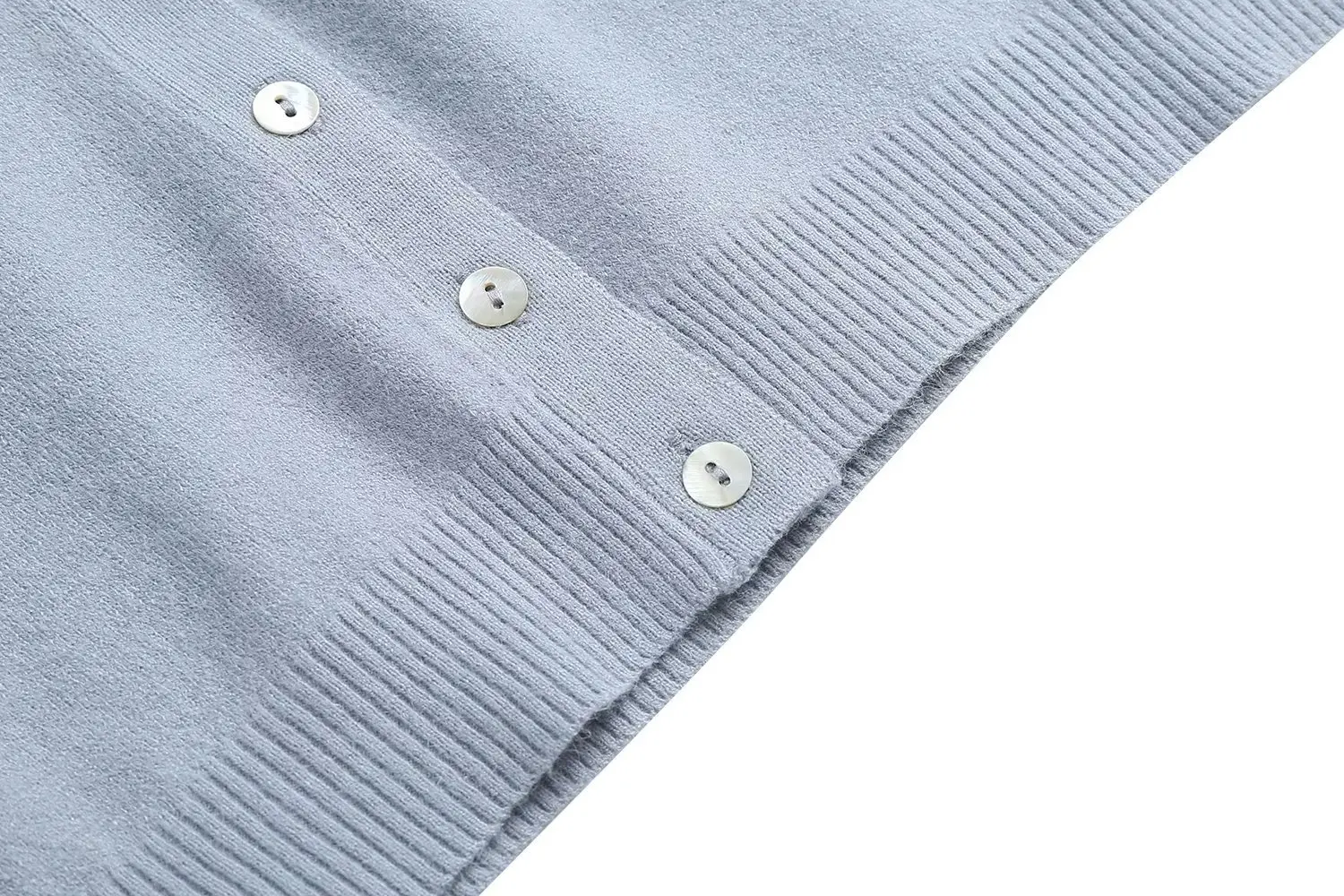 

Женская трикотажная верхняя одежда Spring Faion Irt Long Sve с отложным воротником Sli Commute Sle Pure Color 25-29 лет...