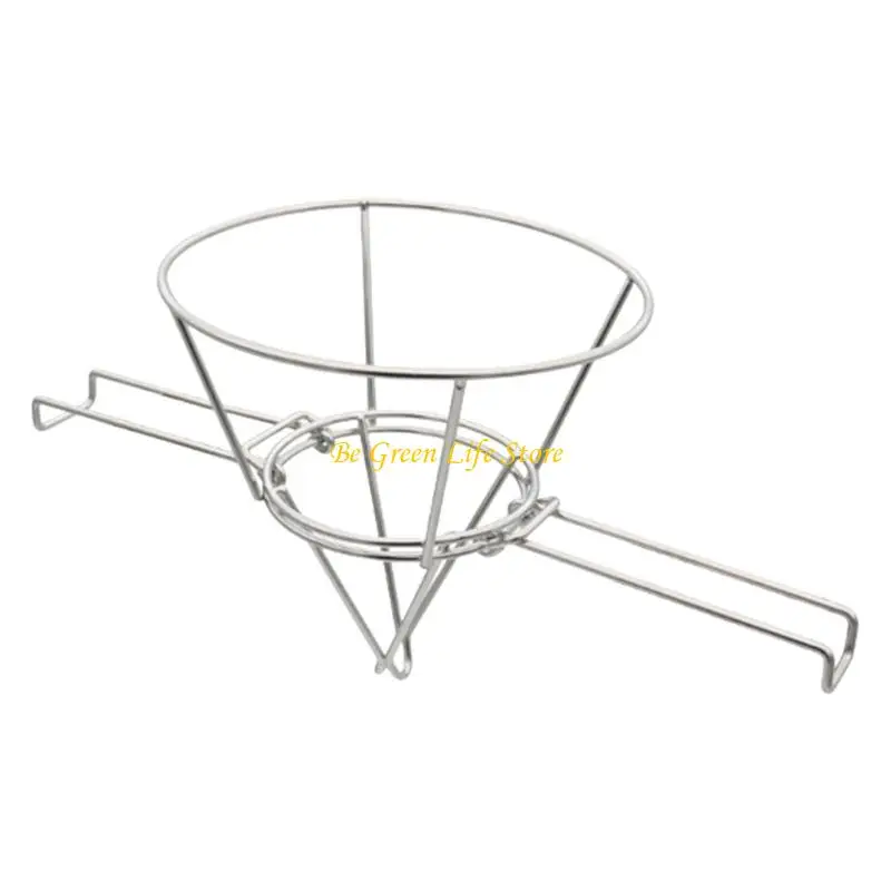 M7DF 304 مصفاة زيت مخروطية من الفولاذ المقاوم للصدأ للمقالي الكهربائية العميقة تصميم مقاوم للصدأ ملحقات المطبخ سهلة التركيب