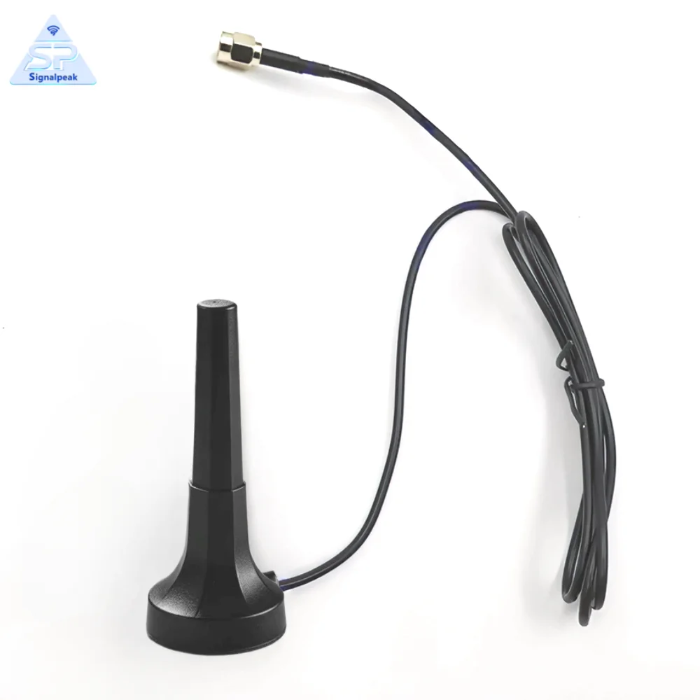 Quectel YECM001L1AH 5G Magnetic Mount Whip Monopole External Antenna 600-6000MHz Multi Band High Gain Antenna SMA Male Connector