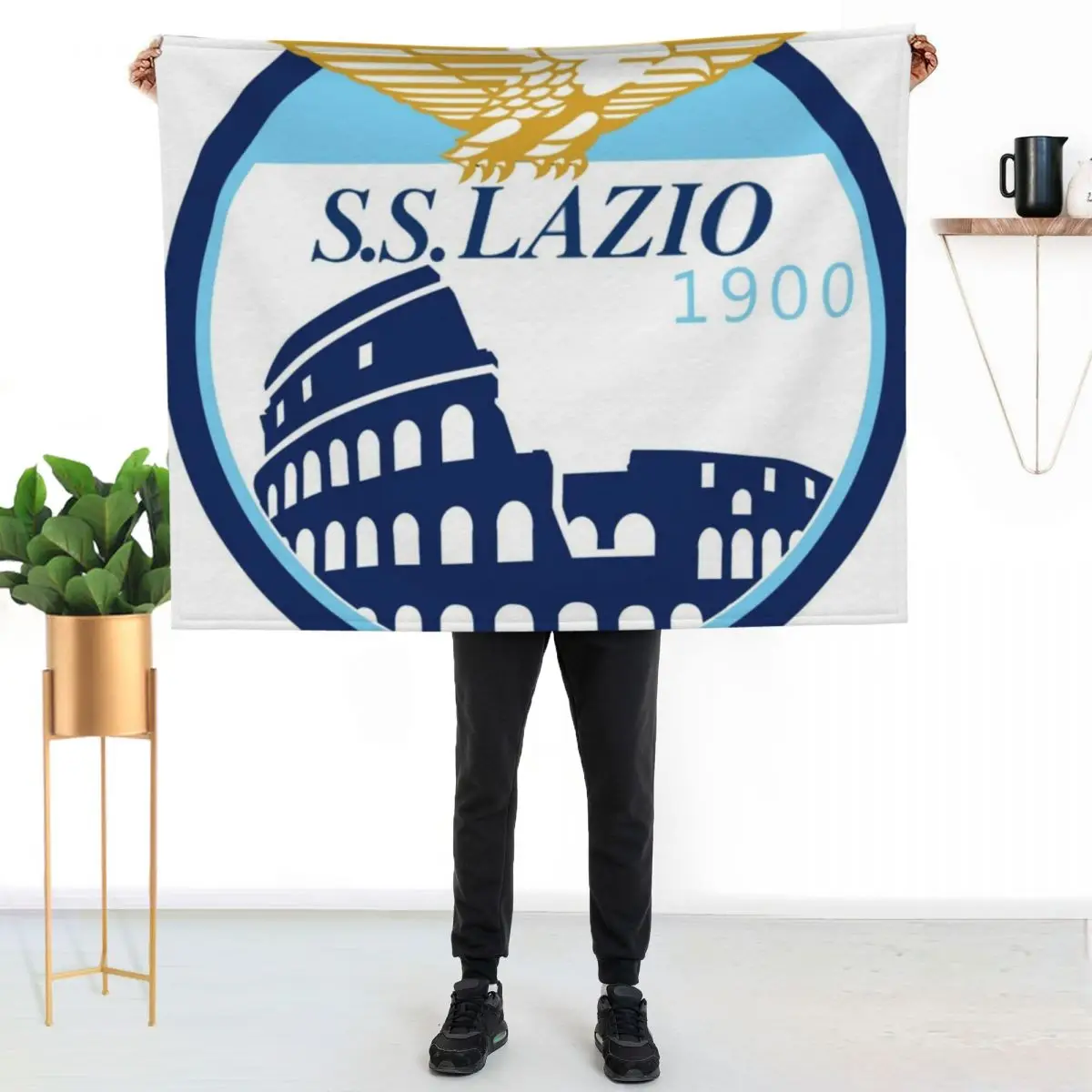 

Lazio Throw Blanket Travel Size Cozy Blanket for Plane Train