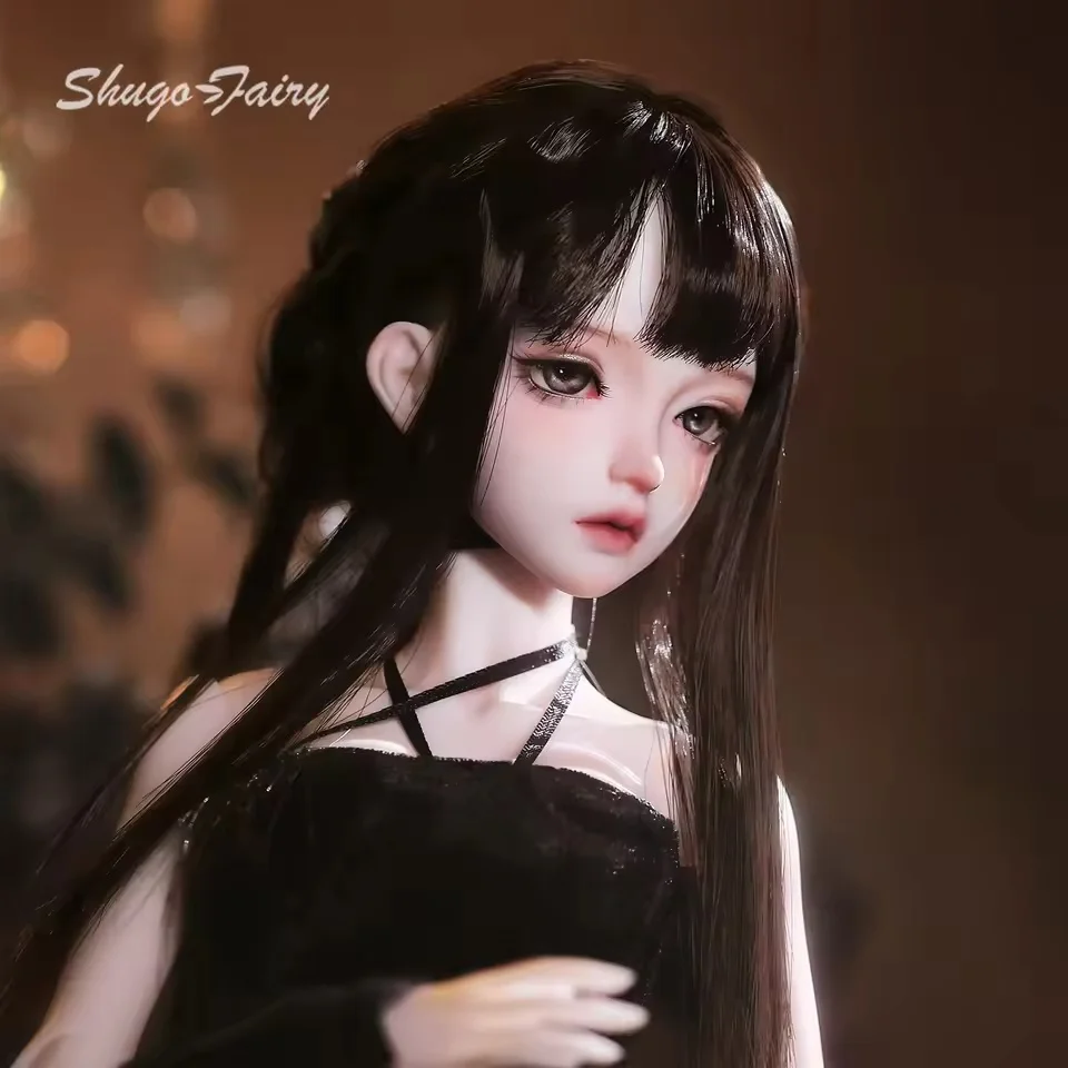 

Full Set Gothic Style Anime Figure, BJD Doll, 1/4 Sylvi A, Hitman Spy Assassin Original with Outfit Wig Clothes Skirt ShugaFairy