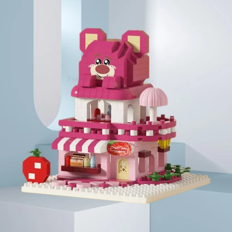 Kurome Cinnamoroll Hello Kitty Stitch Block Character Geassembleerd model Mickey Mouse Bouwstenen Poppen Speelgoed Kinderen Cadeau
