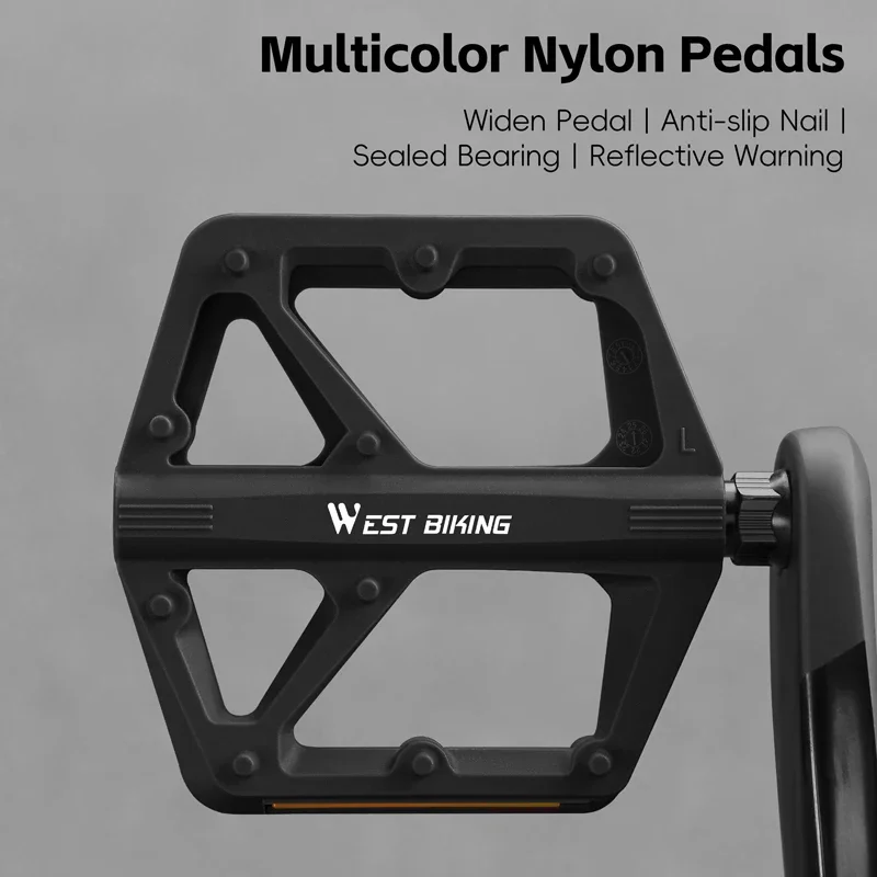 

Bicycle Flat Pedals Ultralight Nylon Wide Anti-Slip Surface for Road Mountain Bike MTB Accessories Bike Accessories