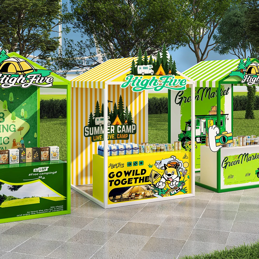 

Market Stall Shelf for Events Outdoor Exhibition Booth Commercial Tents Trade Show Tents Advertising Event Food Booth Tents