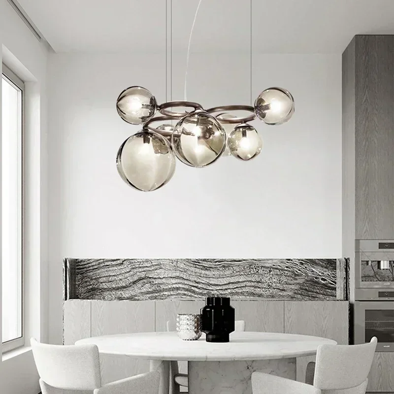 Led Lighting Magic Bean Chandelier Modern Creative Hanging Lights Living Room Dining   Home Decoration Gloss