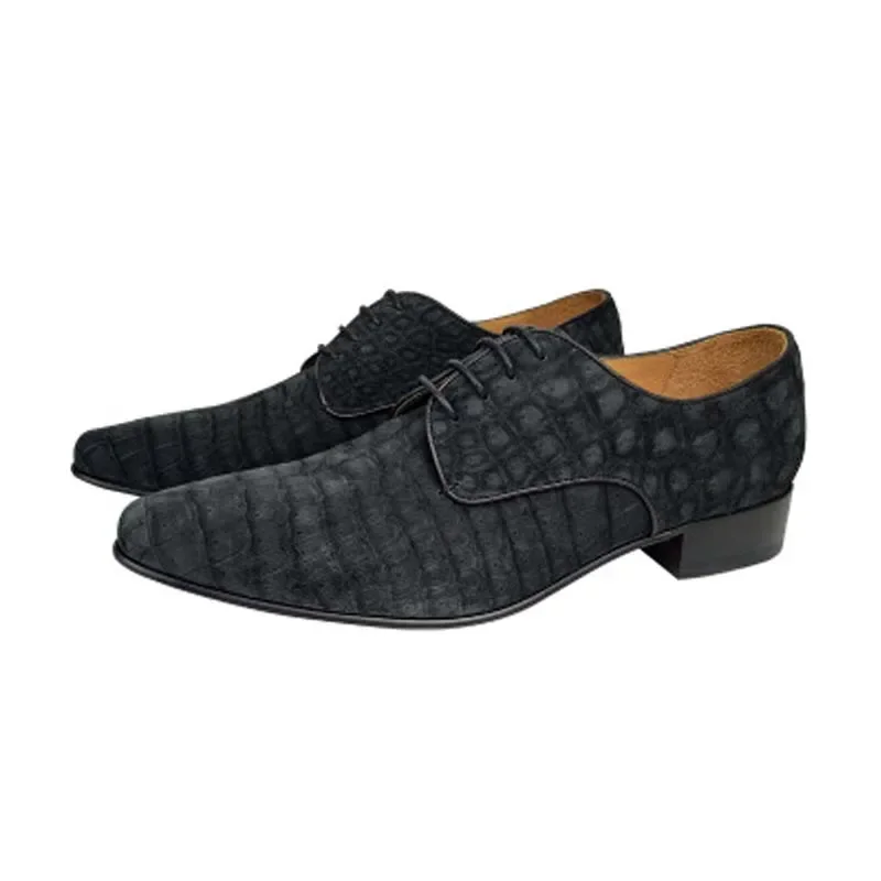 

yulonggongwu men formal shoes black business male shoes crocodile shoes frosted