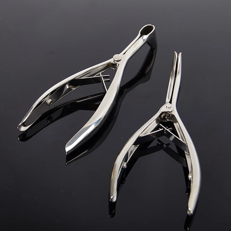 Adult/kids two styles Nose Mirror Ear Canal Dilator Stainless Steel Speculum Nostril Nose Pliers Nasal Dilator