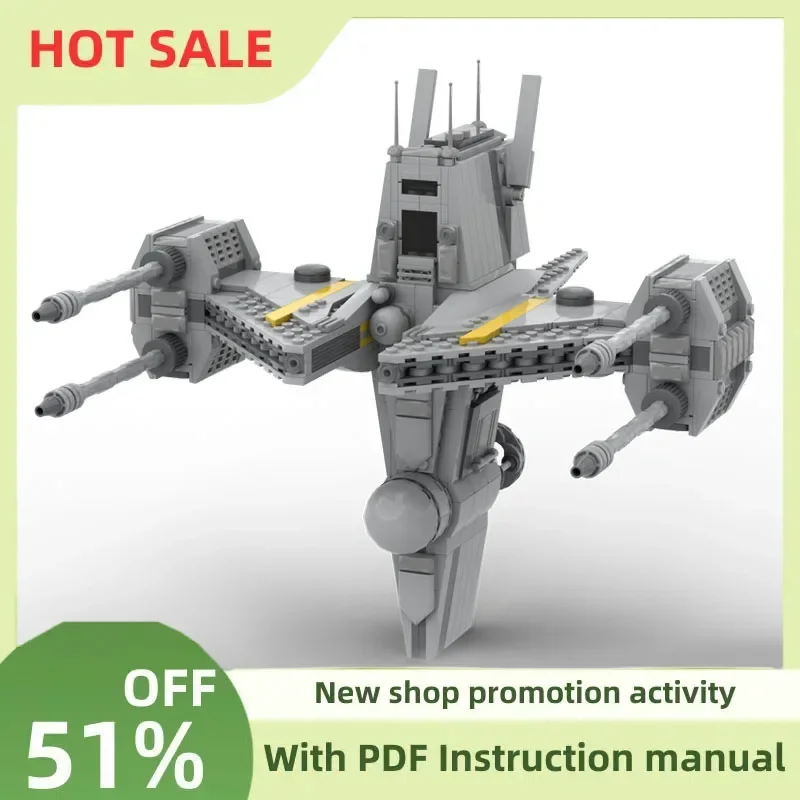New 882Pcs Famous Star Battle Movie Moc Frigate Spaceship Model Diy Creative Ideas Child Toys Birthday Gifts Custom Puzzle