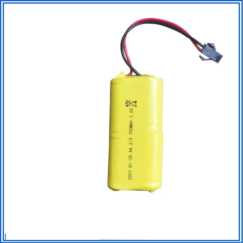 4.8V แบตเตอรี่ NI-CD 700mA แบตเตอรี่สําหรับของเล่น Rc รถถังหุ่นยนต์เรือปืน 2/3AA 4.8v 4*2/3AA แบตเตอรี่ Pack