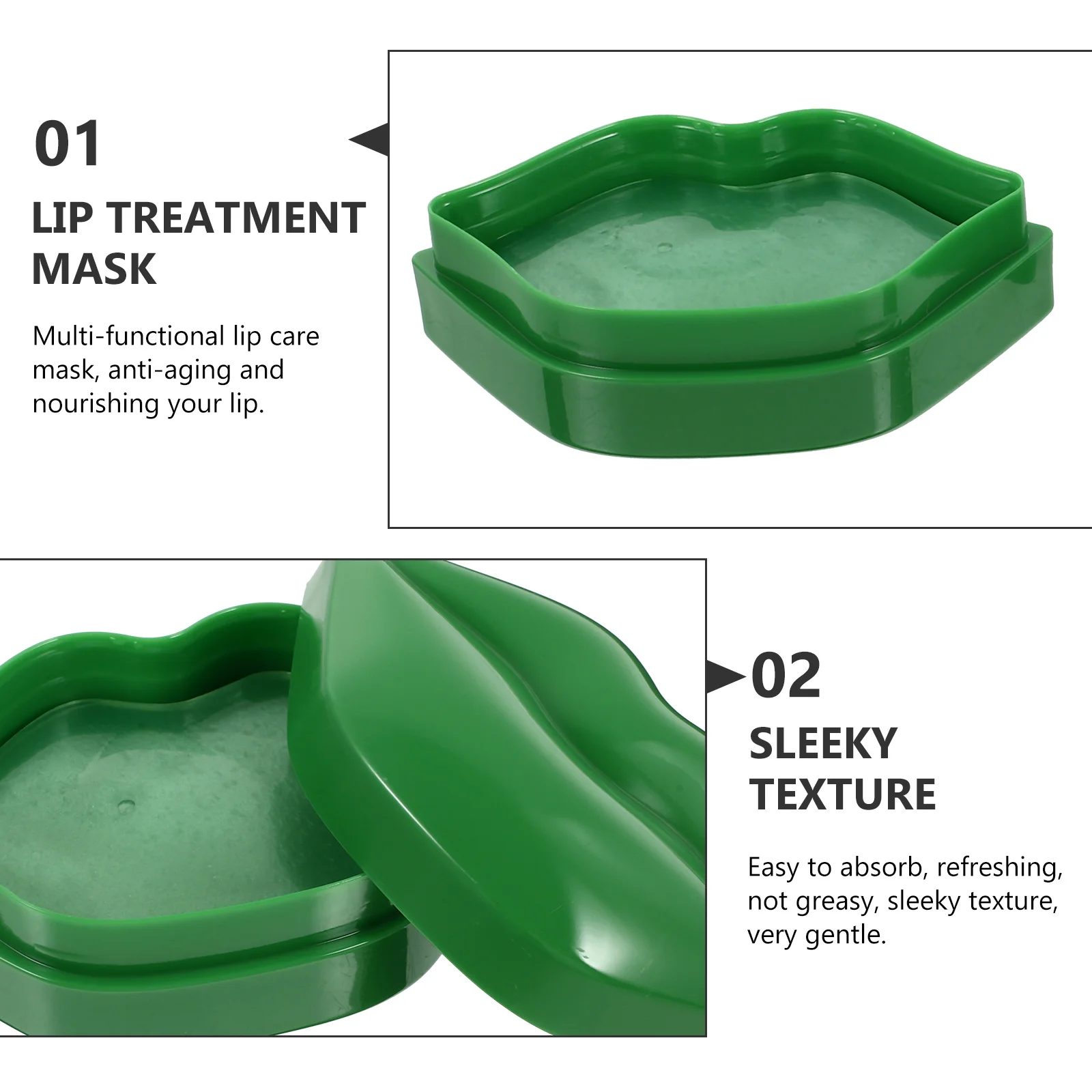 

20Pcs Lip Mask Anti-Aging Moisturizing Collagen Crystal Patch Treatment Nourishing Hydrating Lip Film Rejuvenating